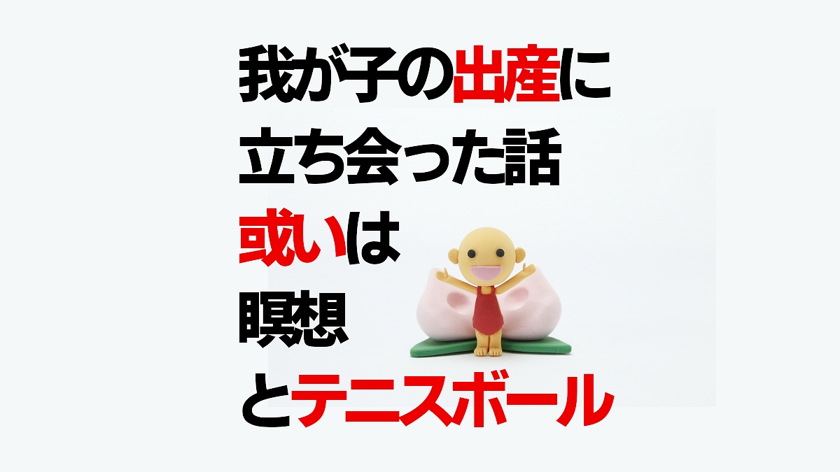 テニスボールを押す作業 息子の出産に立ち会った時の話 ダンナ目線の子育て日記 仮